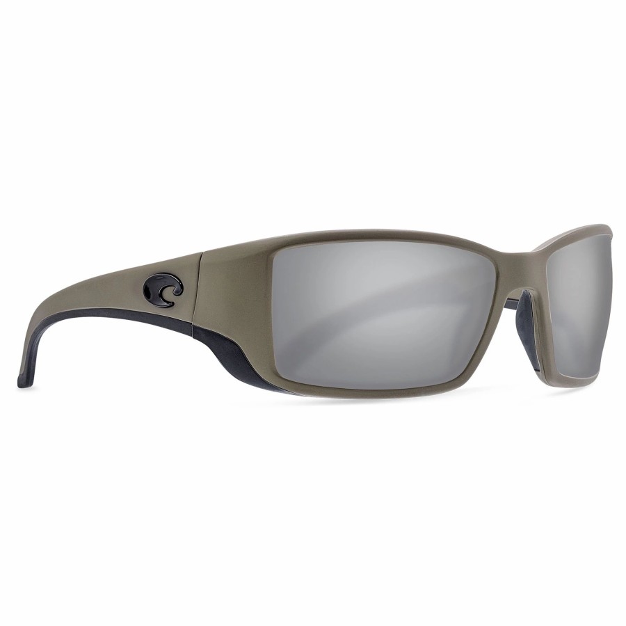 * Costa Del Mar Blackfin Polarized Sunglasses Matte Moss/Silver Mirror Polarized Sunglasses