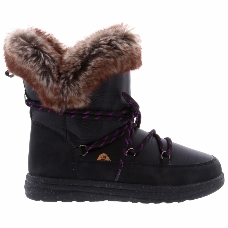 * Lamo Sheepskin Womens Sienna Winter Boots Black Winter Boots