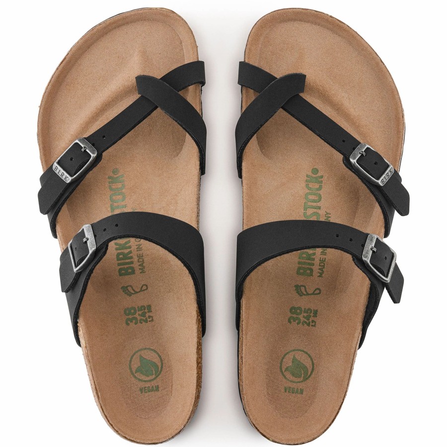 * Birkenstock Womens Mayari Vegan Sandals Black Women'S Sandals