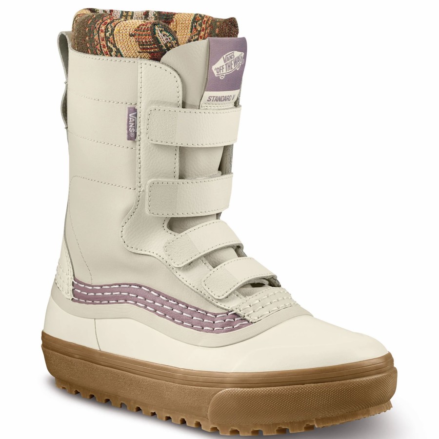 * Vans Women'S Standard V Snow Mte Winter Boots Marshmallow/Purple Dove Winter Boots