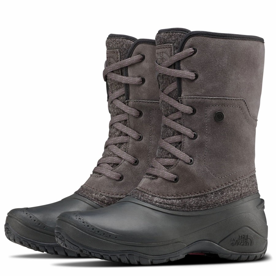 * The North Face Womens Shellista Ii Roll-Down Apres Boots Dark Gull Grey/Phantom Grey Winter Boots