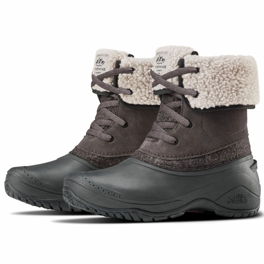 * The North Face Womens Shellista Ii Roll-Down Apres Boots Dark Gull Grey/Phantom Grey Winter Boots