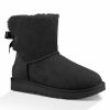 * Ugg Women'S Mini Bailey Bow Ii Boots Black Winter Boots