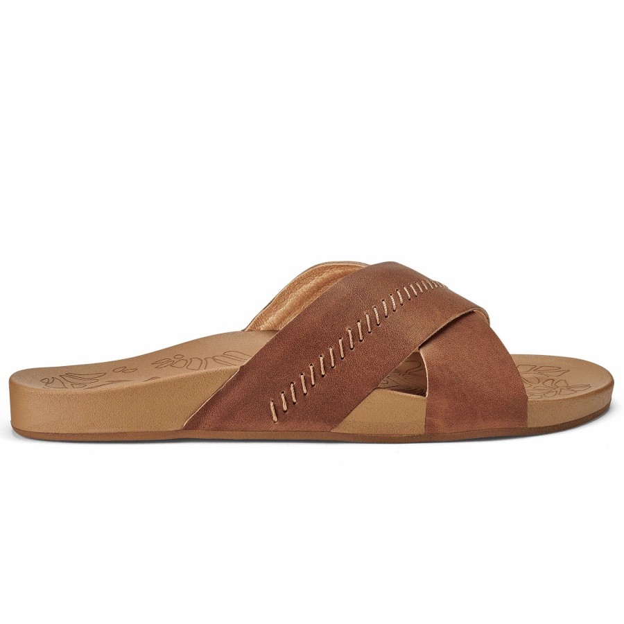 * Olukai Womens Kipe'A 'Olu Sandals Sahara Women'S Sandals