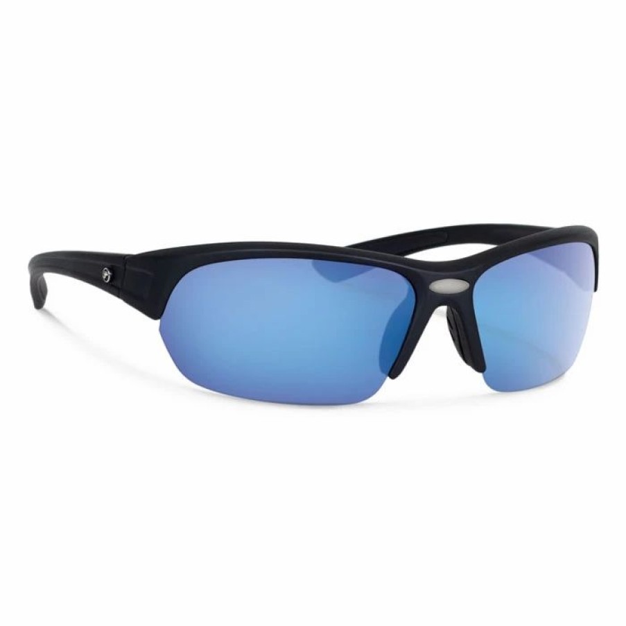 * Forecast Thad Fashion Sunglasses Black/Blue Mirror Lens Fashion Sunglasses