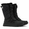 * Sorel Womens Whitney Ii Tall Lace Up Winter Boots Black Winter Boots