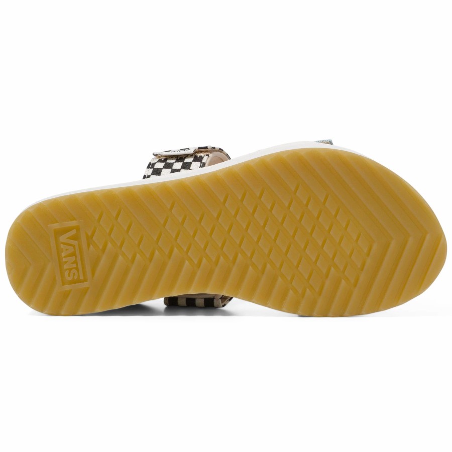 * Vans Womens Cayucas Slide Mega Platform Casual Sandals Multi/Marshmallow Women'S Sandals