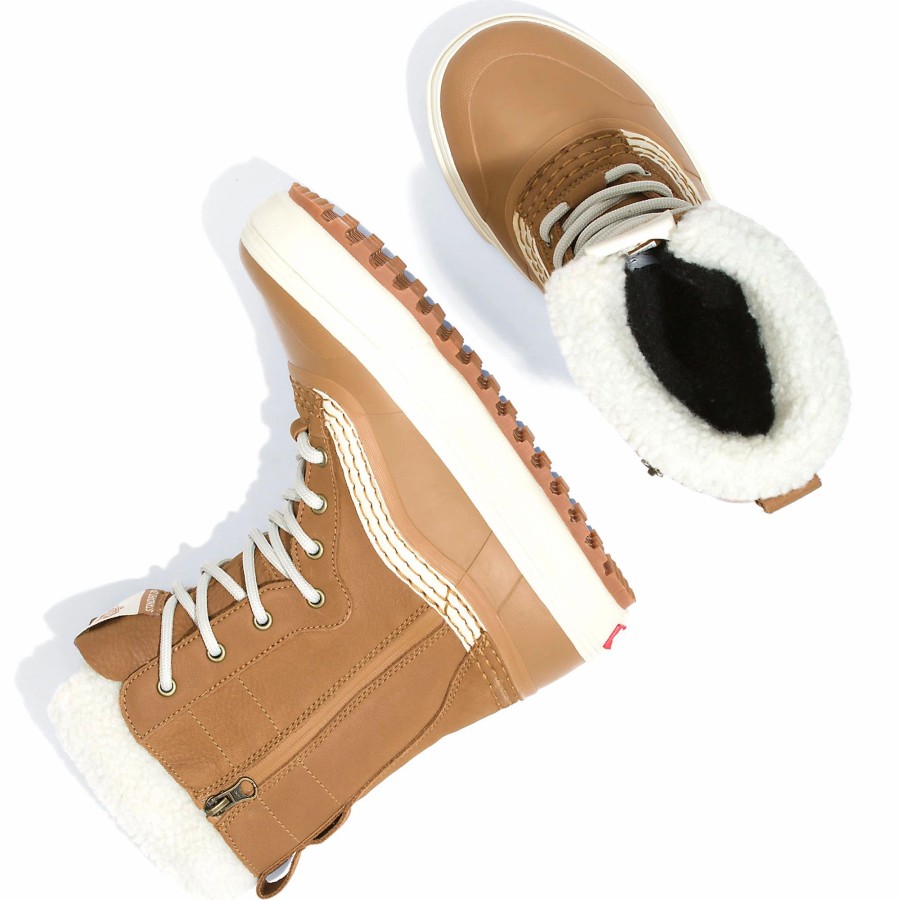 * Vans Womens Standard Zip Snow Mte Boots Chipmunk/Marshmallow Winter Boots