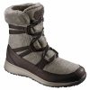 * Salomon Womens Heika Cs Waterproof Snow Boots Black Coffee/Cinder Winter Boots