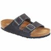 * Birkenstock Womens Arizona Soft Footbed Suede Leather Casual Sandals Velvet Grey Women'S Sandals