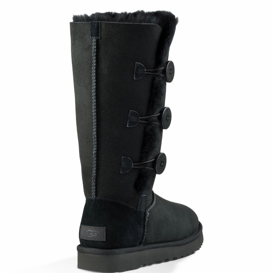 * Ugg Women'S Bailey Button Triplet Ii Snow Boots Black Winter Boots