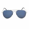 * One By Optic Nerve Estrada Sunglasses Shiny Silver Polarized Sunglasses