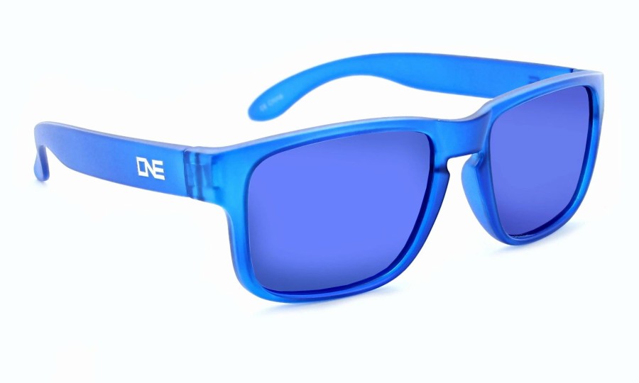 * One By Optic Nerve Boy'S Wee Peet Sunglasses Matte Crystal Blue Fashion Sunglasses